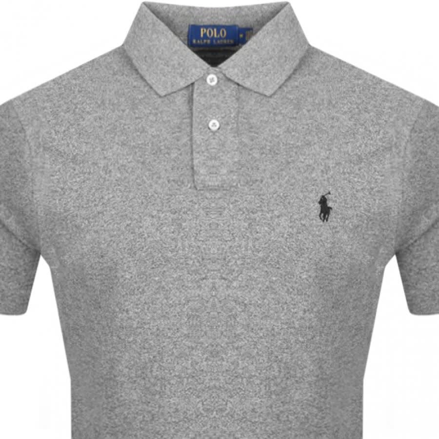 Ralph Lauren Custom Slim Fit Polo T Shirt Grey